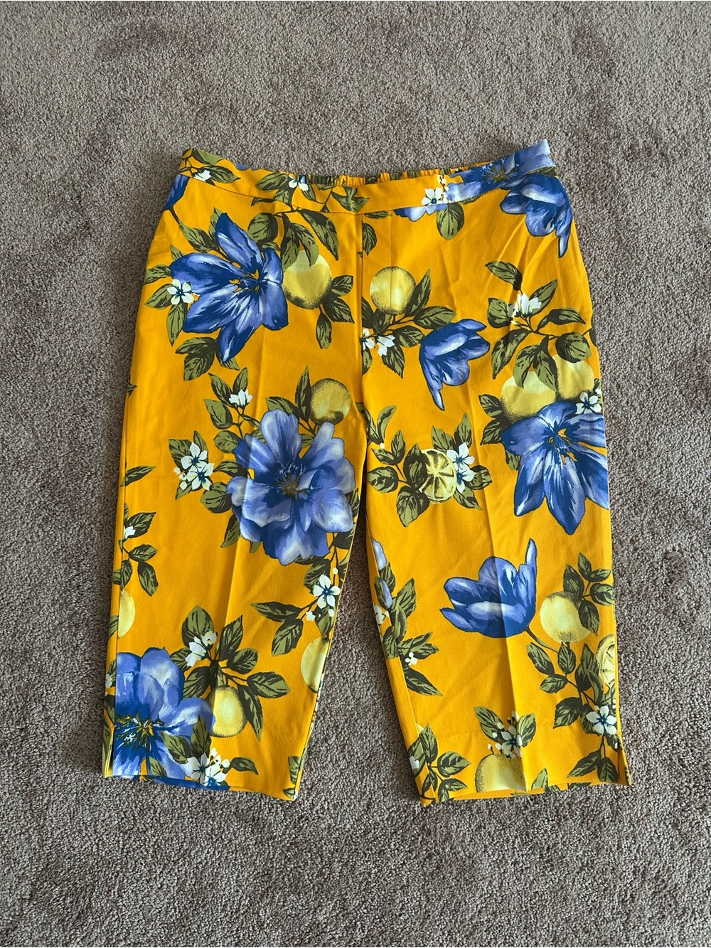 Isaac Mizrahi Floral & Fruit Capris - 16